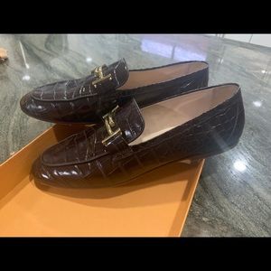 TOD’s double t loafers in dark brown